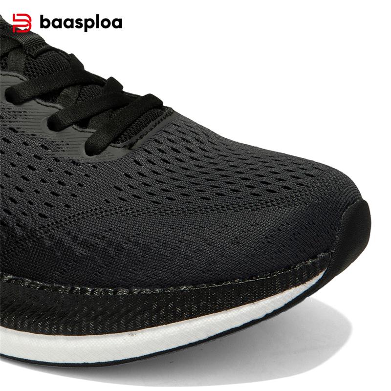 BAASPLOA Кроссовки мужские с карбоновой пластиной, ударопрочные, износостойкие, легкие, дышащие, сетчатые кроссовки для бега на открытом воздухе для мужчин