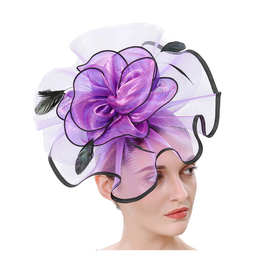 Женщины Девушки Сетка Чародеи Шляпа Коктейльная Вечеринка Оголовье Головной Убор Свадебная Шляпа