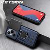 KEYSION Противоударный бронированный чехол для HONOR 400 Pro 5G, сдвижная защита объектива камеры, кольцо-подставка, чехол для телефона для Huawei Honor 400 5G