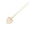 Altesse [L0355] - Gold Plated 'Love' Necklace