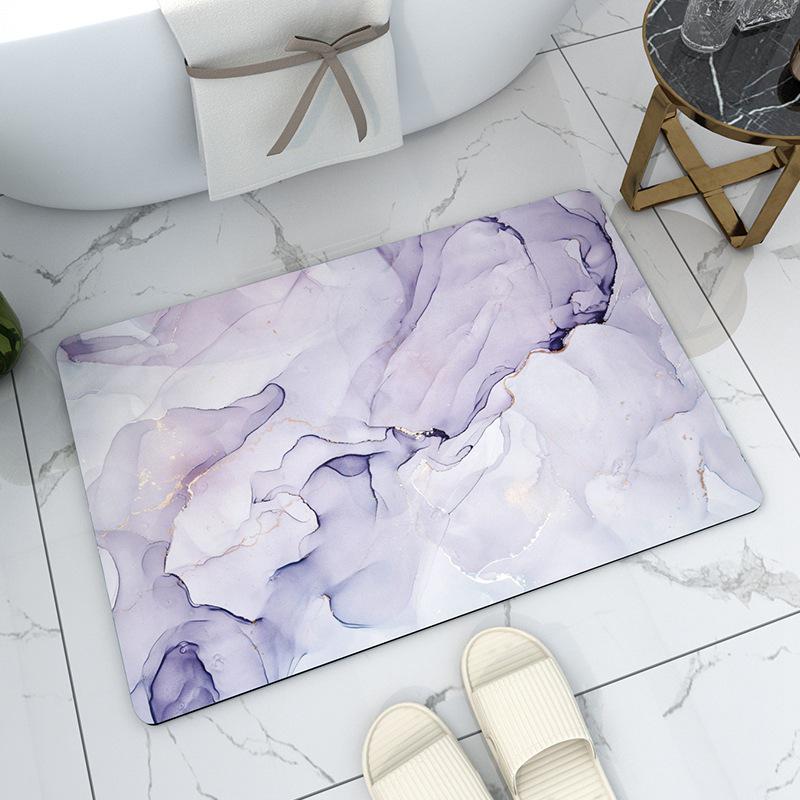 Коврик для ванной комнаты с эффектом абсорбции и диатомита, быстросохнущий, противоскользящий