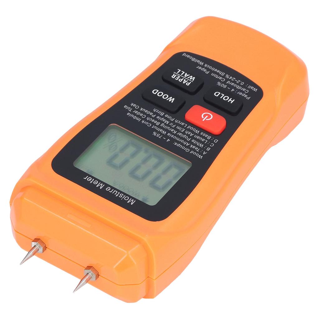 MT18 Digital Moisture Detector Backlit LCD Display Wood Moisture Meter for Wood Building Material
