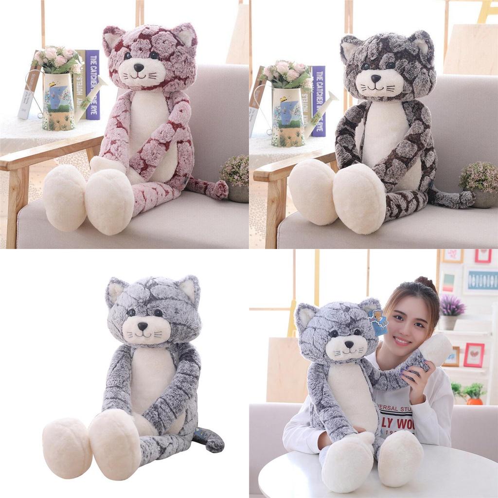 Huggable Cute Cat Stuffed Doll Soft Plush Toy Ideal For Kids Birthday Gift
