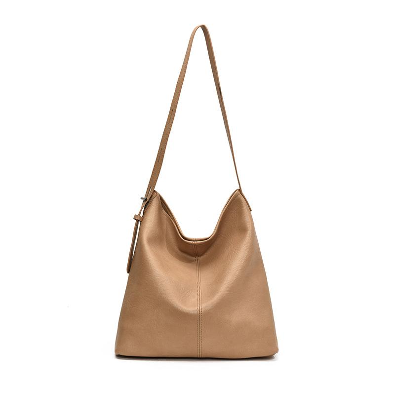 Модная и повседневная сумка-тоут большой вместимости для поездок на работу, женская, зима 2025, новая, простая сумка под мышкой, премиальная сумка через плечо