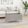 819584 vidaXL Coffee Table Concrete Grey 90x44.5x45 Cm Engineered Wood