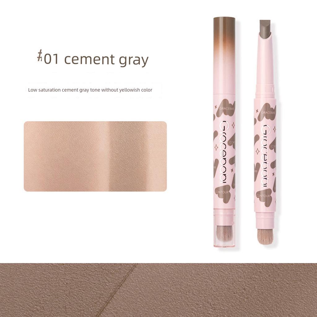 Gracebabi Dual-Ended Contouring Pen Shadow Stick Nose Shadow Side Shadow Three-Dimensional Contouring Hairline Modification All-In-One Genuine Product