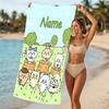 Customizable personalized beach towels Chiikawa themed designs.Suitable for the beach, yoga, sports;ideal as beach accessories