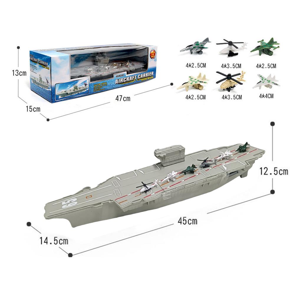 Aircraft Carrier Model Wear-Resistant Naval Vessels Model Realistic 3D Model Battleships Toy Office Decor for Kids Children