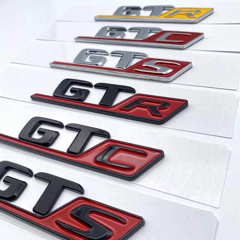LWC1 3D ABS Rear Trunk Decal Emblem Badge Sticker For Mercedes AMG GT R S C GTR GTS GTC V8biturbo C190 Car Accessories