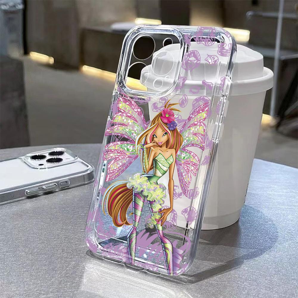 Милый w-winxs c-clubs Чехол для телефона Samsung Galaxy S26 S25 S24 S23 S22 S21 S20 Note20 Edge Plus Ultra Lite 5G Прозрачная задняя крышка
