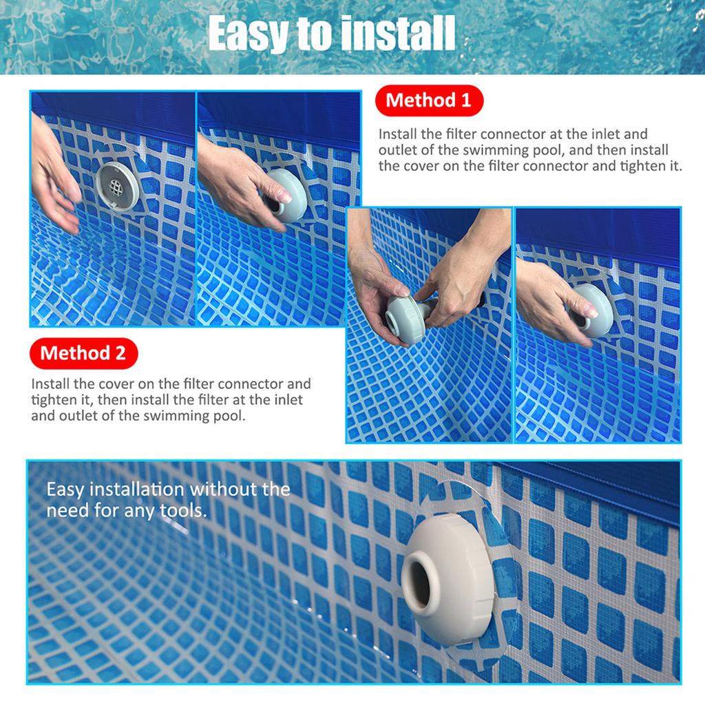 Pool Replacement Pool Water Jet Connector Strainer Connector Replacement Pool Outlet Strainer Plastic Filter Basket