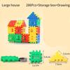 Pp Plastic Big Building Blocks Playset Non-electric Easy To Assemble