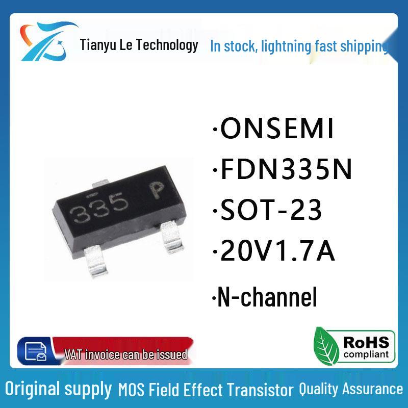 Новый N-канальный MOSFET-транзистор FDN335N SOT-23 20В 1.7А