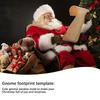 Christmas Foot Stencil Gnome Christmas Stencil Reusable Footprint Templates Small Holiday Stencils Snow Painting Paste Christmas
