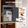 Through The Wall Drop Box 12.5x6.3x16.9" Mailbox with Code Lock Dark Gray