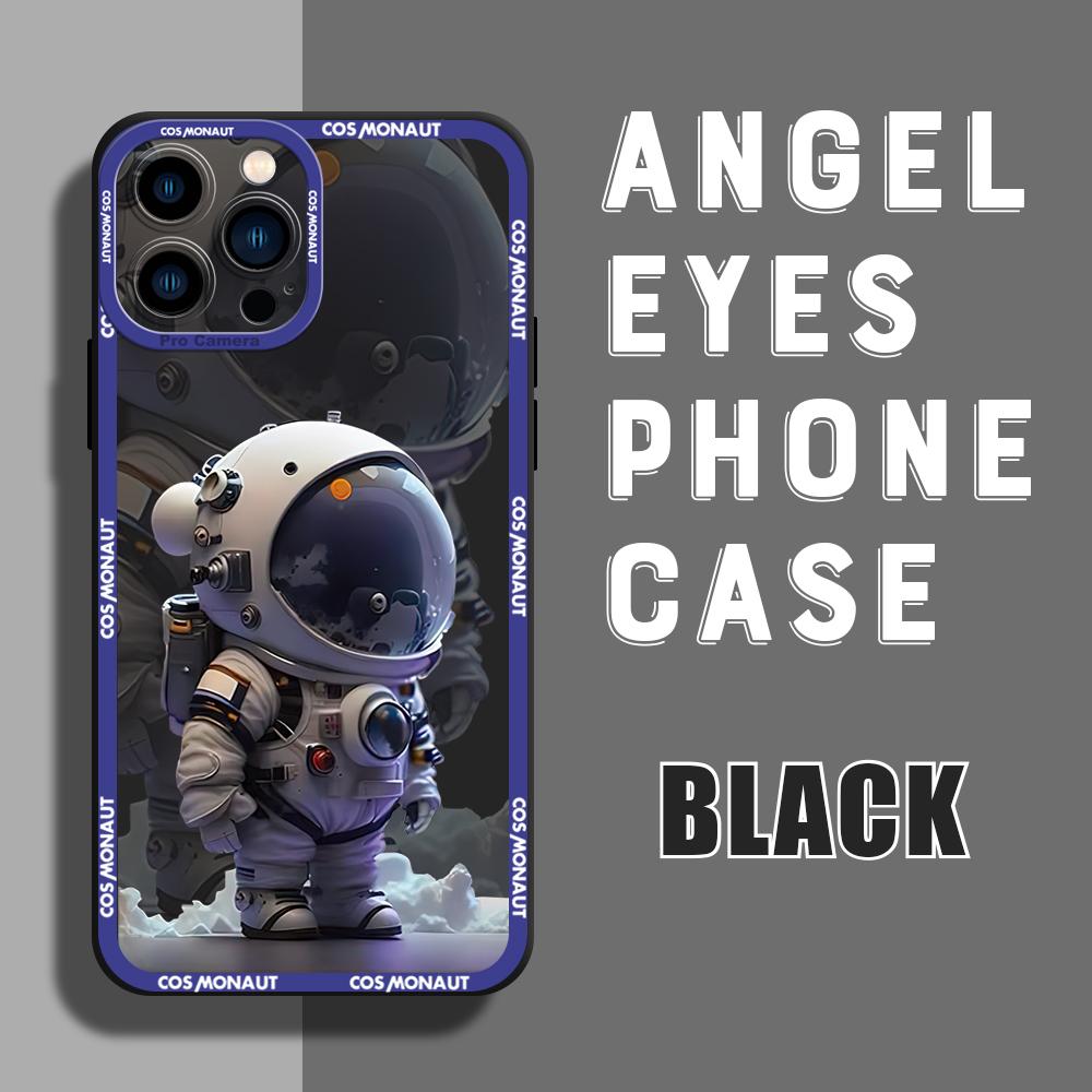 Для iPhone 16 15 14 Pro Max Redmi Note 13 12 Pro Samsung S25 S24 Ultra A13 A14 A15 A16 Space Astronaut Design Soft Full Lens Camera Protective Case
