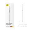 Baseus Smooth Writing 2 Stylus With Active Tip For Ipad + Usb-A - Lightning Cable And Replaceable Tip - White