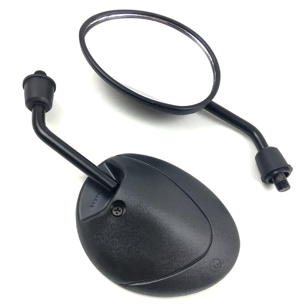 Универсальное зеркало для мотоцикла, скутера, электронного велосипеда, зеркала заднего вида, выпуклое зеркало сзади, 10 мм, карбон