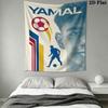 Lamine Yamal Legend  Wall Hanging Printed Fabric Blanket Decorative Tapestries for Bedroom Living Room Home Decor