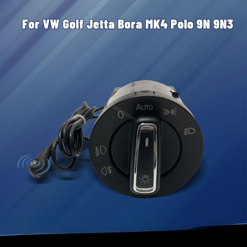 LED car AUTO headlight switch button sensor fog light dash for VW Polo 9N 9N3 Golf 4 Jetta MK4 Sharan 2003 2005 Lupo accessories