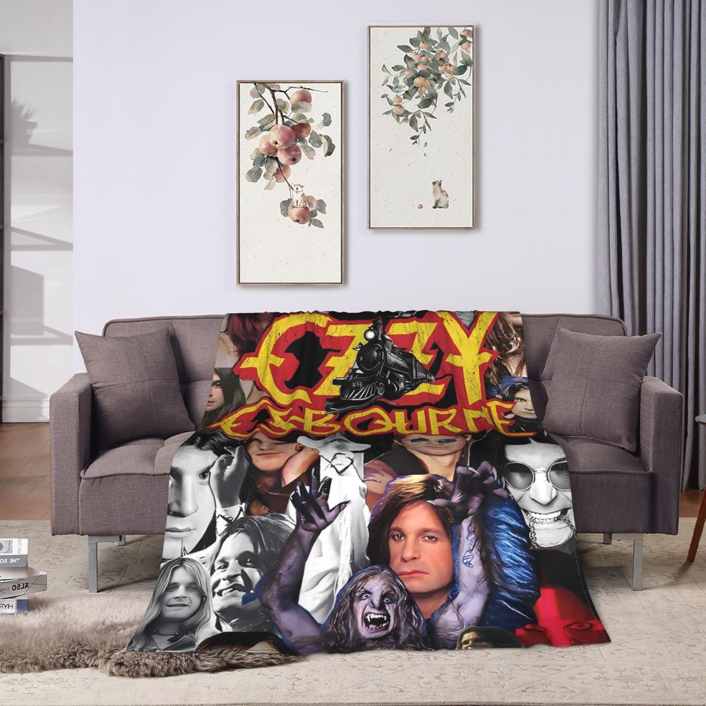 Ozzy Osbourne   Blanket Quality Soft  Bedding Throws Autumn Kids Bedroom Fluffy Bedspread