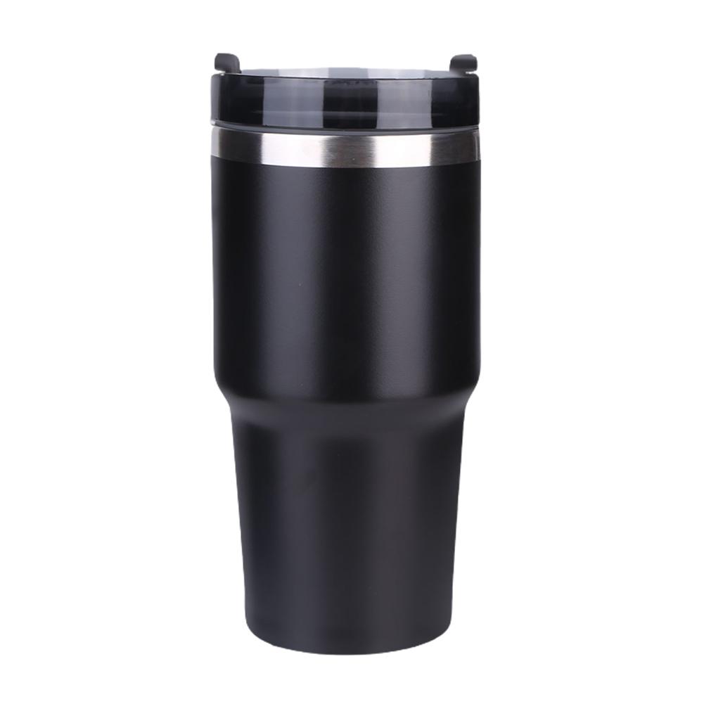 20oz Thermal Travel Mug with Straw 304 Stainless Steel Thermal Coffee Car Cup Thermal Iced Travel Cup for Camping Hiking Picnic