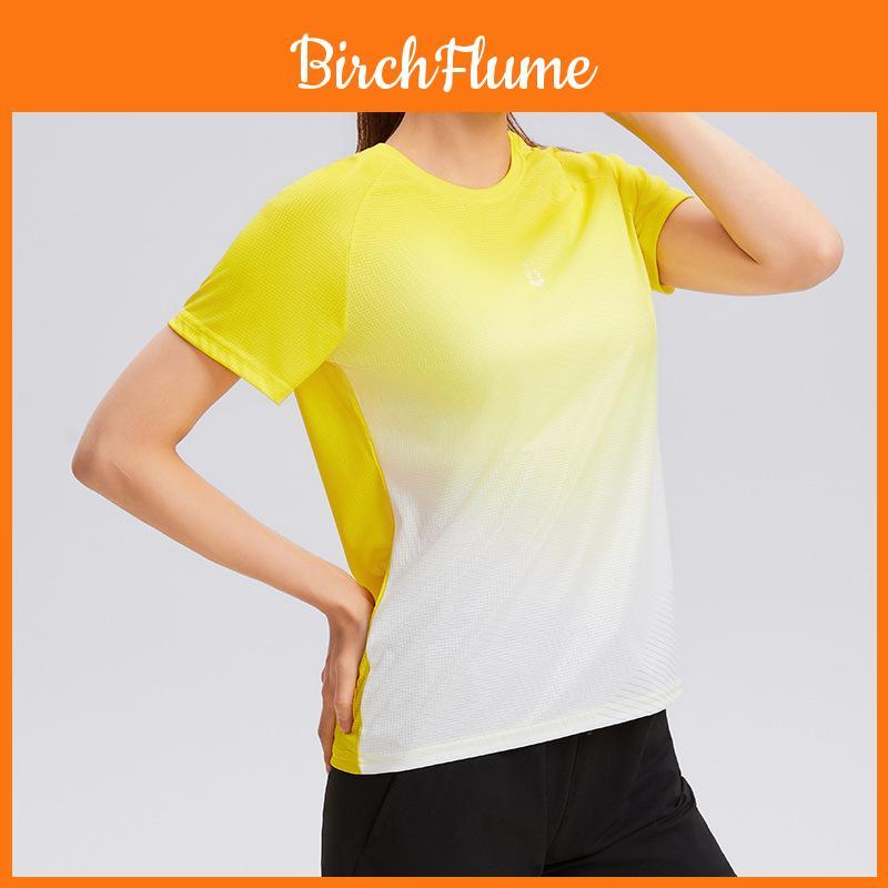 Athletic T Shirt For Women Summer Breathable Polyester Slim Fit Running Workout