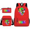 Rhythm Box Peripheral Elementary School Bag Starry Sky Backpack Three-piece Set