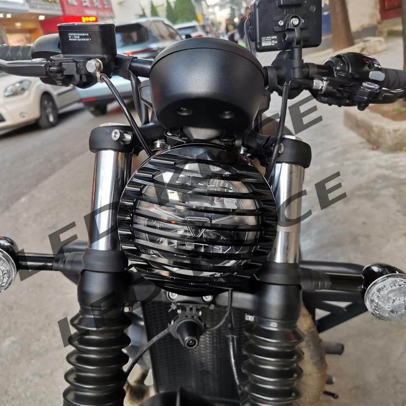 Black Shallow Cut Headlight Grill Cover For Triumph Bobber black 2017-2025 Model