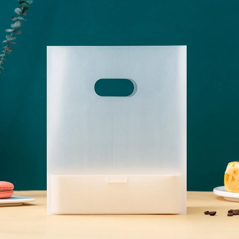 50 шт. Пластиковые матовые сумки для кофе, хлеба, выпечки, печенья, еды на вынос, подарочные пакеты для вечеринок