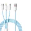 3-в-1 USB-кабель для быстрой зарядки Type C Micro Мультизарядный кабель для iPhone Xiaomi Redmi Oppo Samsung Плетеный шнур USB
