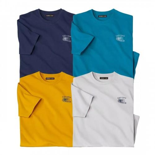 Atlas For Men Mens Explorer T-Shirt (Pack of 4)