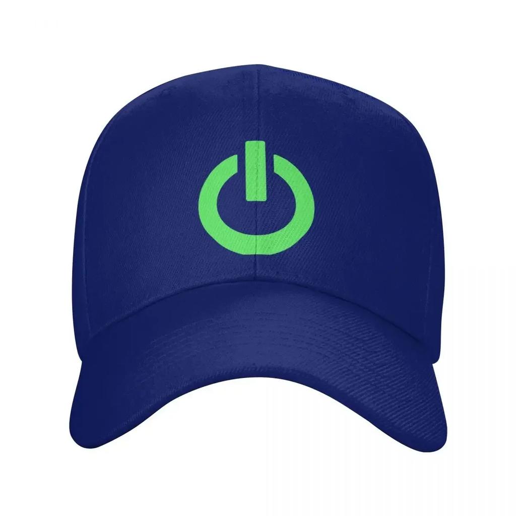 Power Button (green) Baseball Cap Hat Luxury Brand |-F-| Visor Cosplay For Man Women's