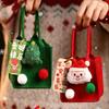 Santa Mini Felt Candy Bag Cartoon Xmas Snacks Handbag Cookies Storage Bag  Kids/Children