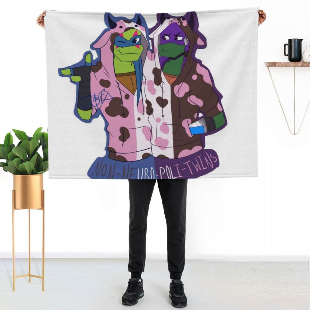 Non Neuro Poli Twins! Throw Blanket Blankets For Baby Thin Winter Beds Warm Winter Halloween Hairy Blankets