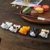 1 Piece of Chinese Style Creative Cat Durable Chopstick Holder Ceramic Cute Holder Portable Holder Decoration