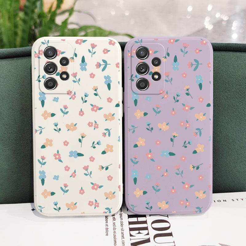 Mini Flowers Case For Samsung A17 A56 A54 A34 A24 A14 A73 A53 A33 A23 A13 A52 A52S A72 A32 A22 A12 A04S A04 A15 A25 A35 A55 5G