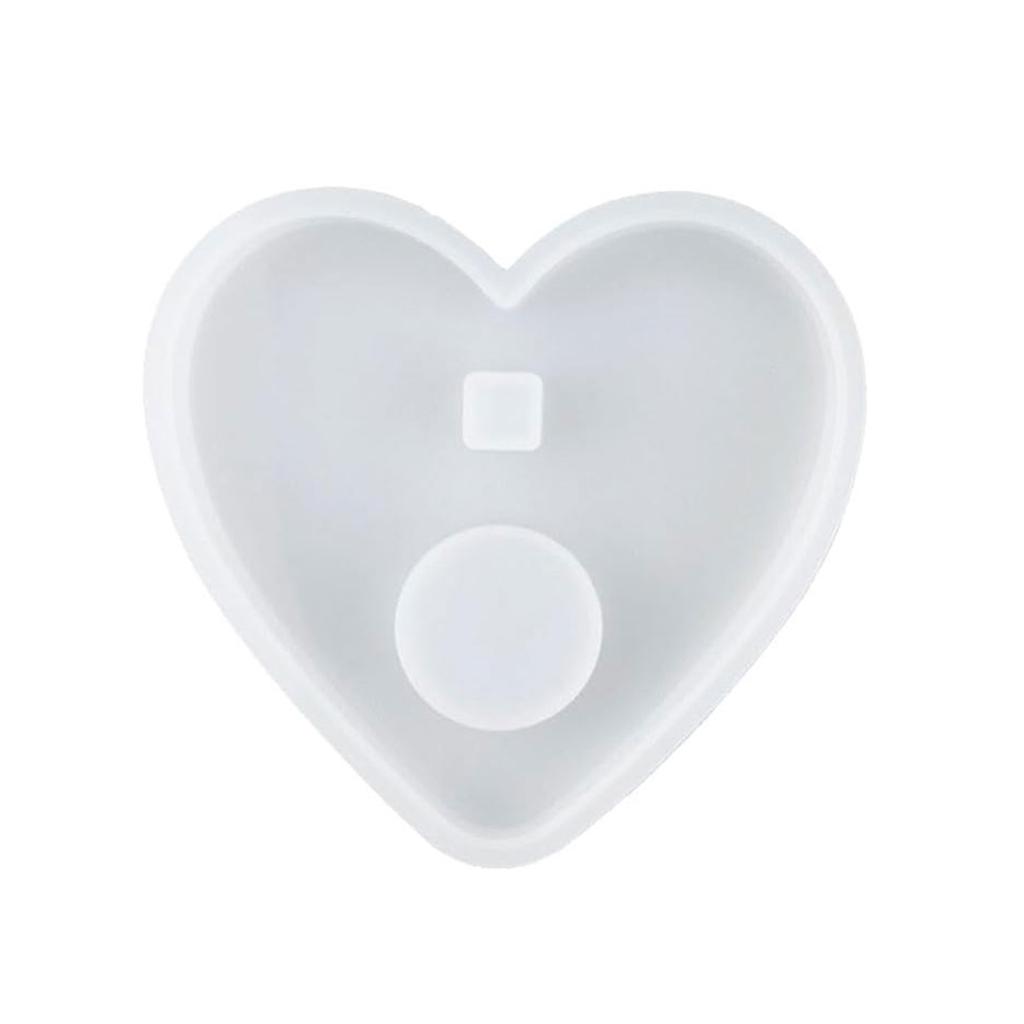 1-10 Numbers Shape DIY Silicone Mold 3D Handmade Candle Holder with Heart Base Gypsum Resin Mold Craft Candlestick Mould