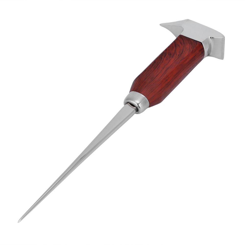 Efficient Single Prong Wood Handle Ice Pick Long Handle Ice Breaking Tool Ice Carving Tool Restaurants