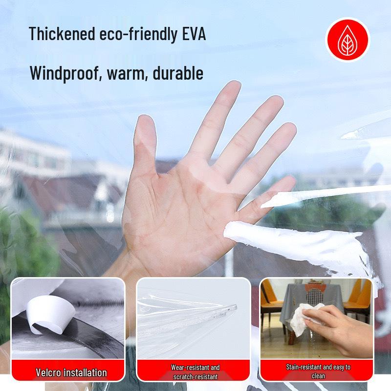 Winter Insulation Film: Cold-Proof, Thickened, Windproof Plastic Sticker for Homes