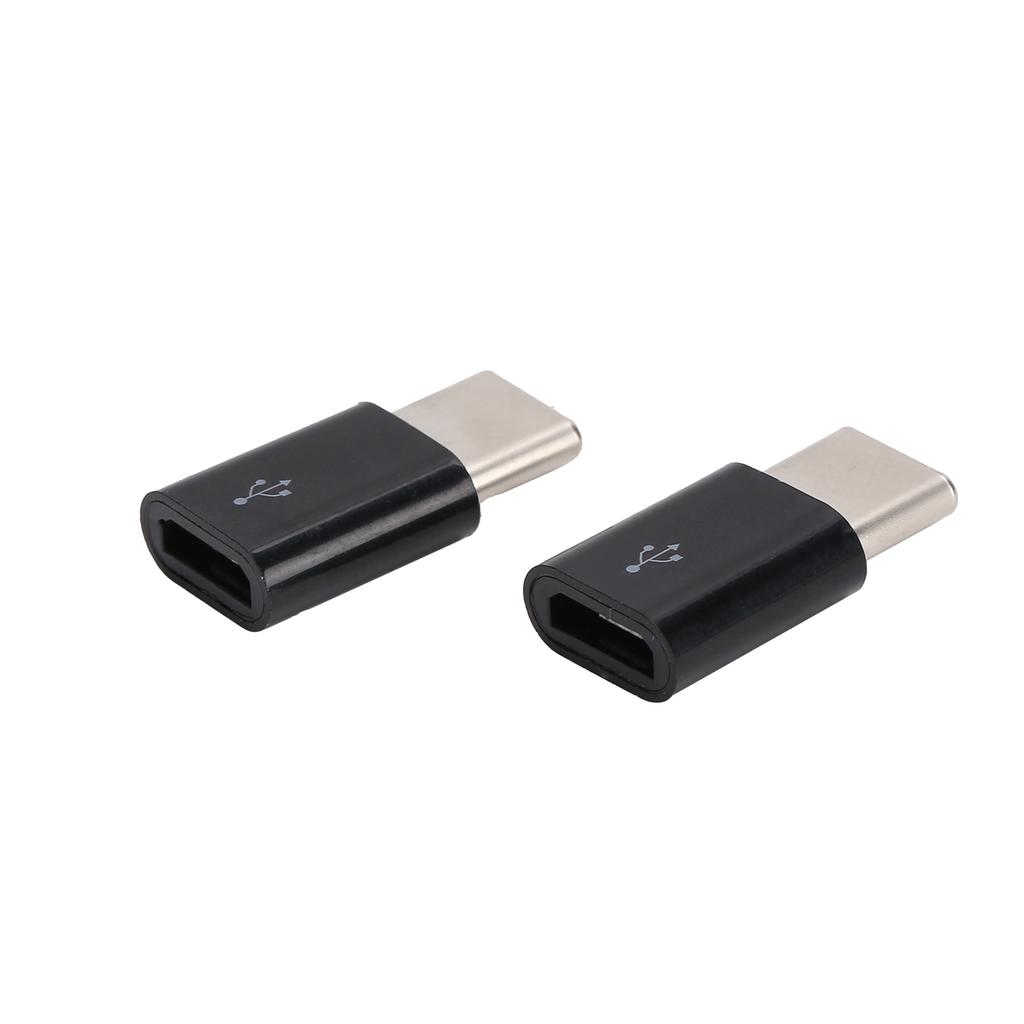 2 шт. OTG-адаптер Micro USB на Type-C, адаптер-конвертер для синхронизации, передачи данных и зарядки