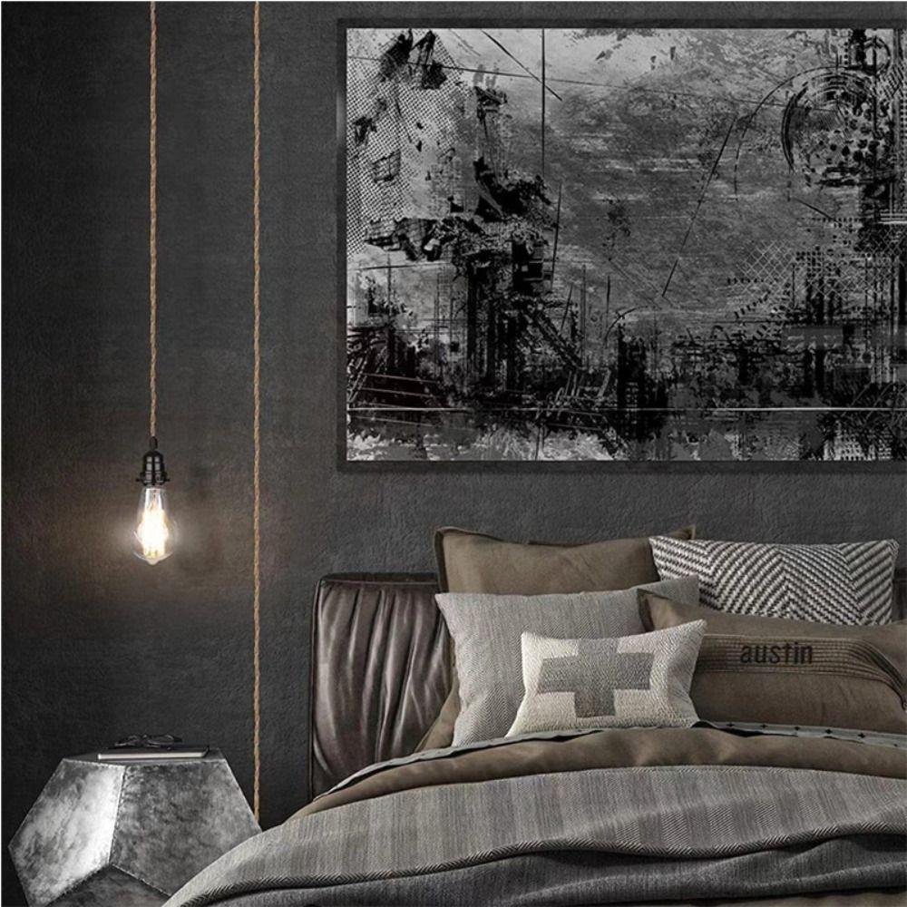 Hemp Rope Line Restaurant Lighting Fixture Lamp Adapter Pendant Lamp Lamp Bases Ceiling Light