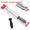 12'' Professional Chef Knife Sharpener Rod Diamond Sharpening Stick Honing Steel for Kitchen Knife and Stainless Steel Knives