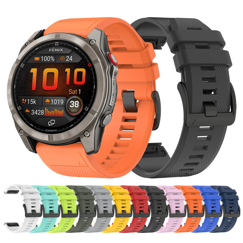 Ремешок для часов QuickFit 22 мм 26 мм Силиконовый ремешок для Garmin Fenix 8 pro E 7X 7/6X 6/3HR/Forerunner 970/Enduro 3 2 Официальный ремешок