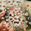 2pcs 3D Sushi Nail Stickers, Japanese Food Theme Embossed Nail Art Decals for Fake Nails & Press-On Nails