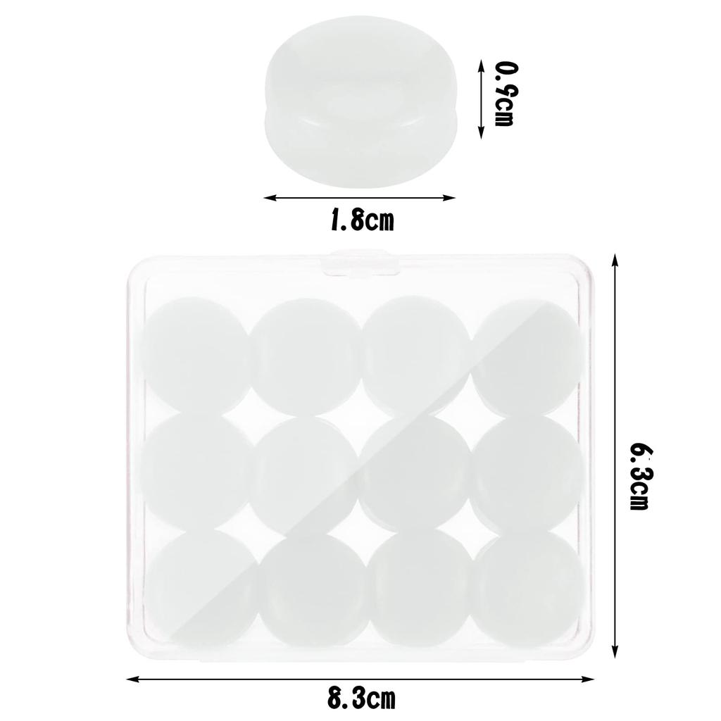 Yorkereynom Силиконовые наушники 12 Ушные водонепроницаемые наушники Храп Ушные наушники Храп Плавание Водонепроницаемые наушники Чехол для самолета В комплекте Заглушки, детали, Заглушки, Заглушки, Заглушки,