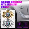 TSHP4 1/2pcs 3D Metal Car Body Trunk Emblem Sticker Decoration Decal For Alfa Romeo Giulietta 166 159 147 156 Stelvio Mito Accessories