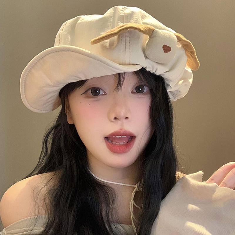 Dog Cloud Chic Beret Hat Unisex Design For Cute Spring Outdoors Leisure Wear