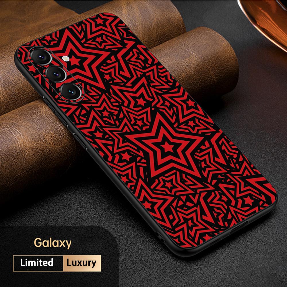 P5 горячий игровой дизайн узор ins Чехол для телефона для Samsung Galaxy S26 S25 S24 S23 S22 S21 Plus Ultra Note20 Мягкий Черный