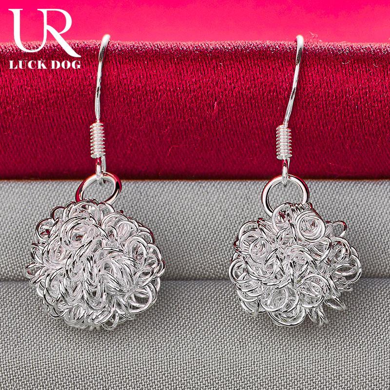 Серьги для пирсинга из стерлингового серебра 925 пробы с геометрическим узором, модные свадебные украшения